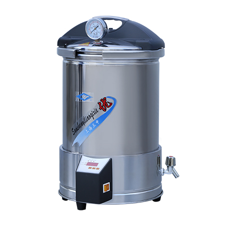 上海三申YX280/15(定時數控)手提式不銹鋼蒸汽滅菌器高壓滅菌鍋15L